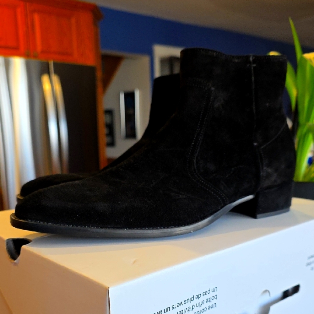 Aldo Men's Boots Black Suede Brand New Size 9